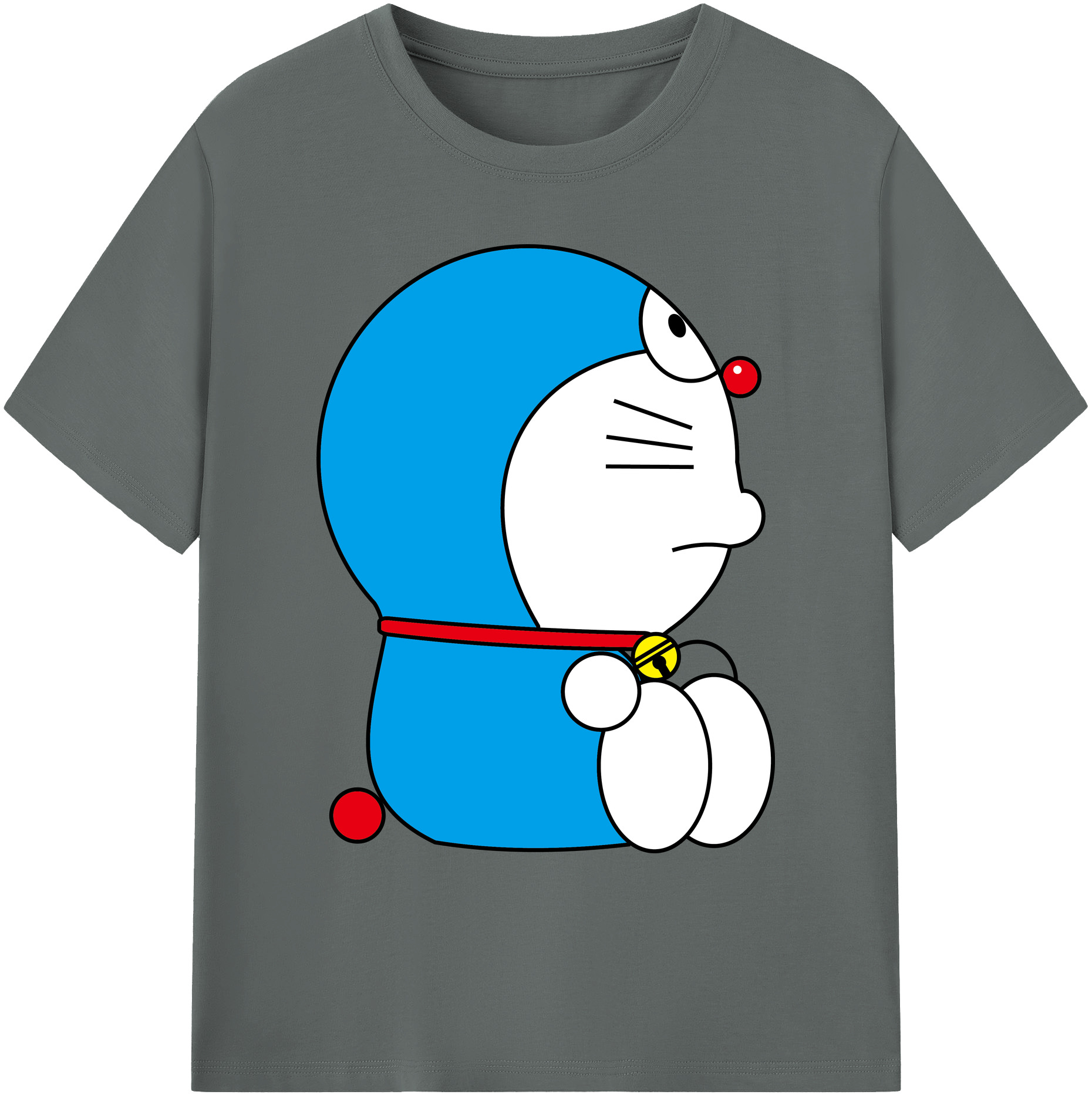 （画像用） ドラえもん Doraemon 綿100％ メンズ半袖Tシャツ｜肌触りやわらか＆通気性
